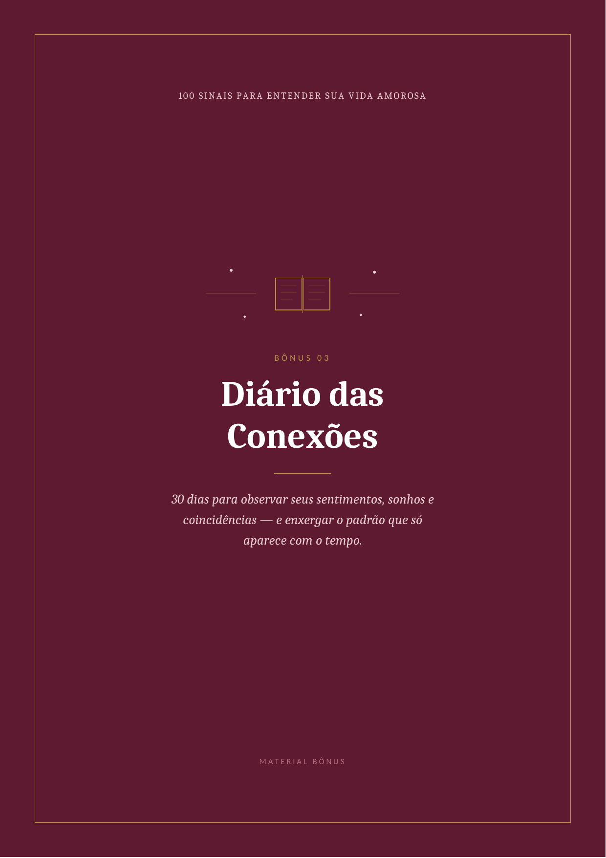 Capa do bônus 03 — Diário das Conexões